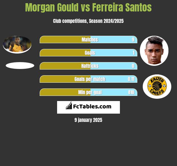 Morgan Gould vs Ferreira Santos h2h player stats