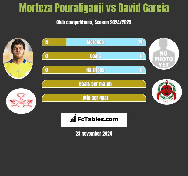 Morteza Pouraliganji vs David Garcia h2h player stats