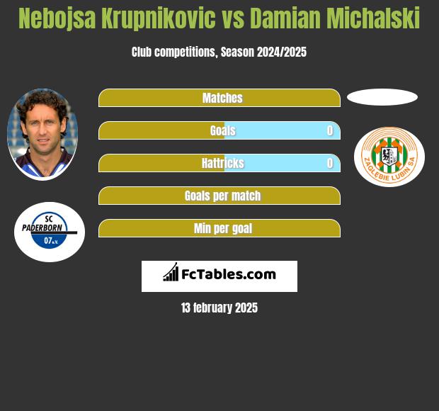 Nebojsa Krupnikovic vs Damian Michalski h2h player stats