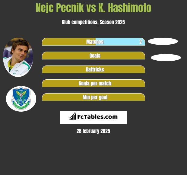 Nejc Pecnik vs K. Hashimoto h2h player stats