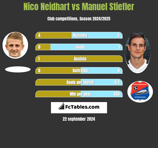 Nico Neidhart vs Manuel Stiefler h2h player stats