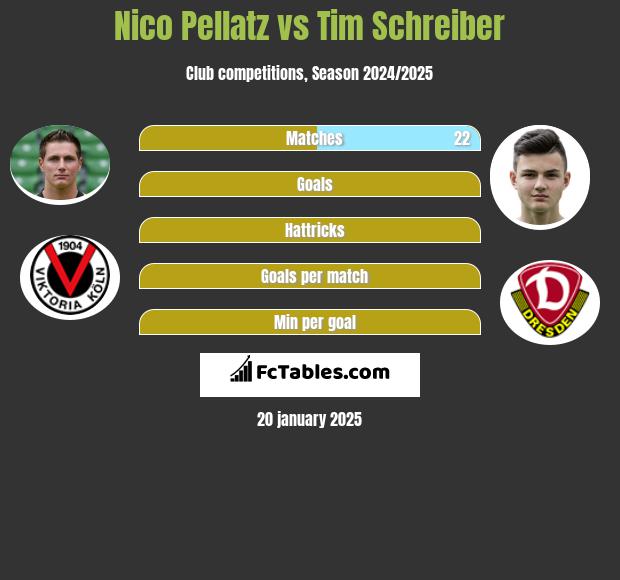 Nico Pellatz vs Tim Schreiber h2h player stats