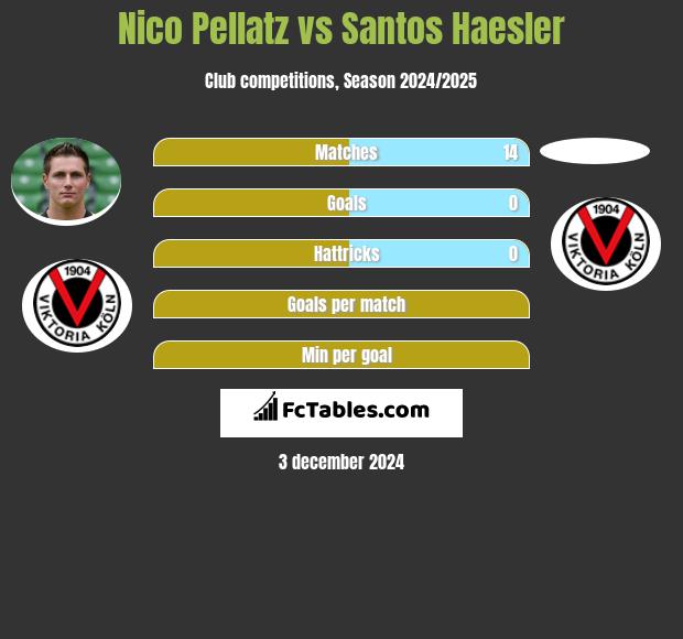 Nico Pellatz vs Santos Haesler h2h player stats