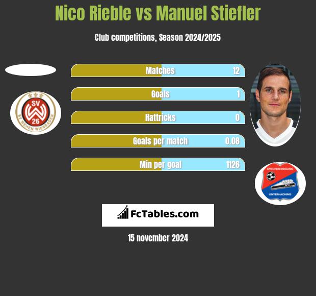 Nico Rieble vs Manuel Stiefler h2h player stats