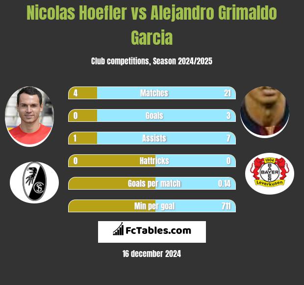 Nicolas Hoefler vs Alejandro Grimaldo Garcia h2h player stats