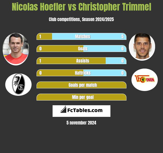 Nicolas Hoefler vs Christopher Trimmel h2h player stats