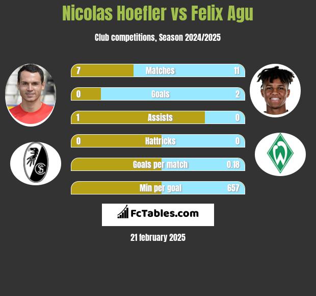 Nicolas Hoefler vs Felix Agu h2h player stats