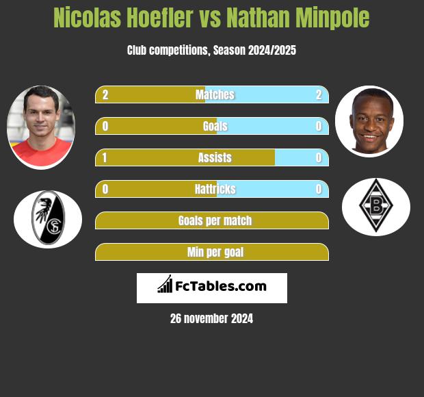 Nicolas Hoefler vs Nathan Minpole h2h player stats