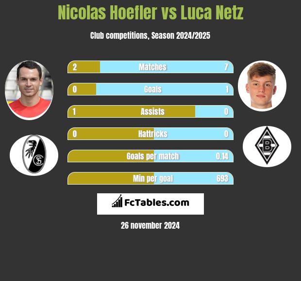 Nicolas Hoefler vs Luca Netz h2h player stats