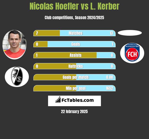 Nicolas Hoefler vs L. Kerber h2h player stats