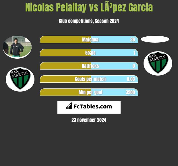 Nicolas Pelaitay vs LÃ³pez Garcia h2h player stats