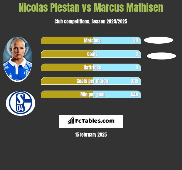 Nicolas Plestan vs Marcus Mathisen h2h player stats