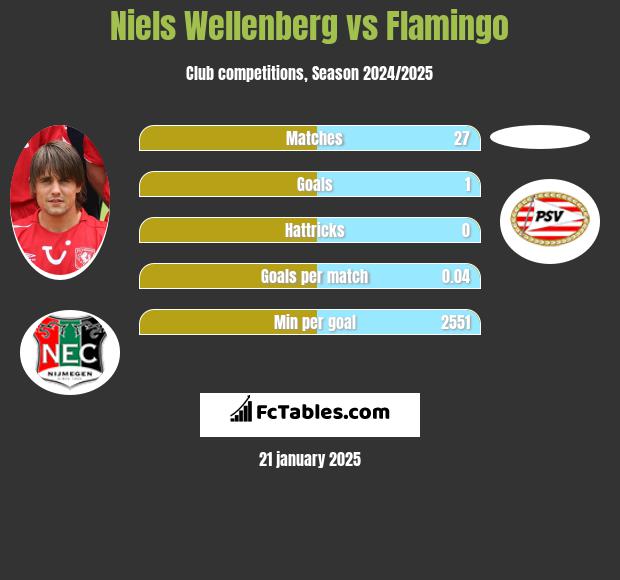 Niels Wellenberg vs Flamingo h2h player stats