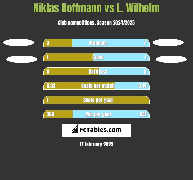 Niklas Hoffmann vs L. Wilhelm h2h player stats