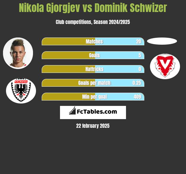 Nikola Gjorgjev vs Dominik Schwizer h2h player stats