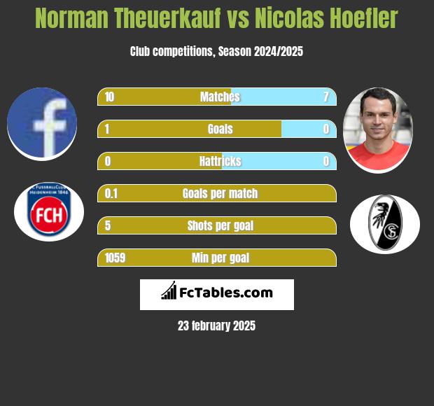 Norman Theuerkauf vs Nicolas Hoefler h2h player stats