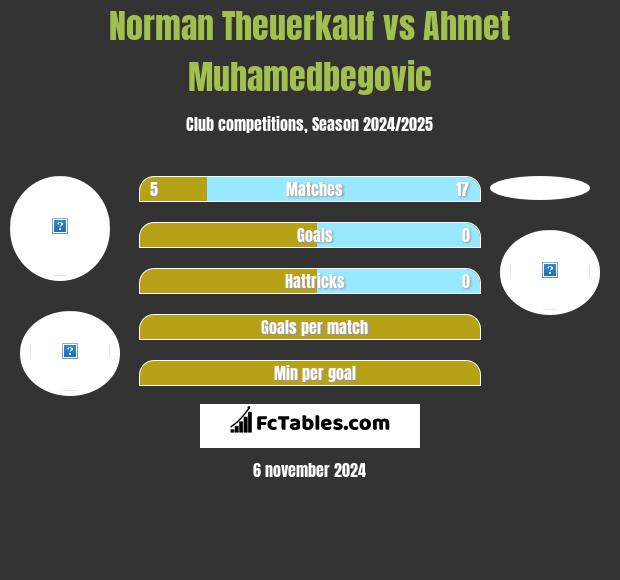 Norman Theuerkauf vs Ahmet Muhamedbegovic h2h player stats