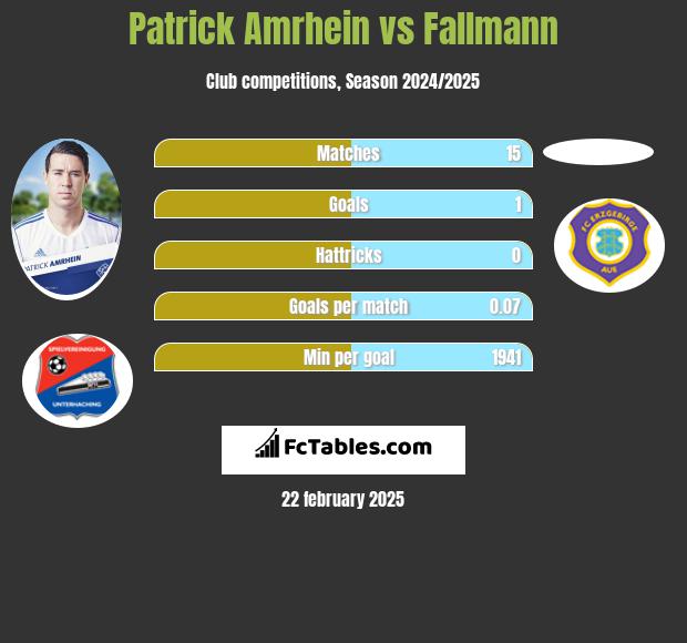 Patrick Amrhein vs Fallmann h2h player stats