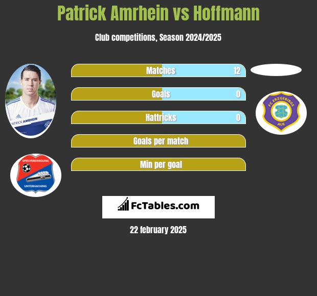 Patrick Amrhein vs Hoffmann h2h player stats