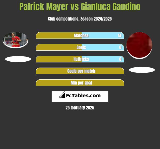 Patrick Mayer vs Gianluca Gaudino h2h player stats