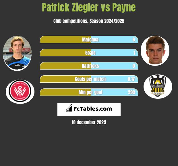 Patrick Ziegler vs Payne h2h player stats