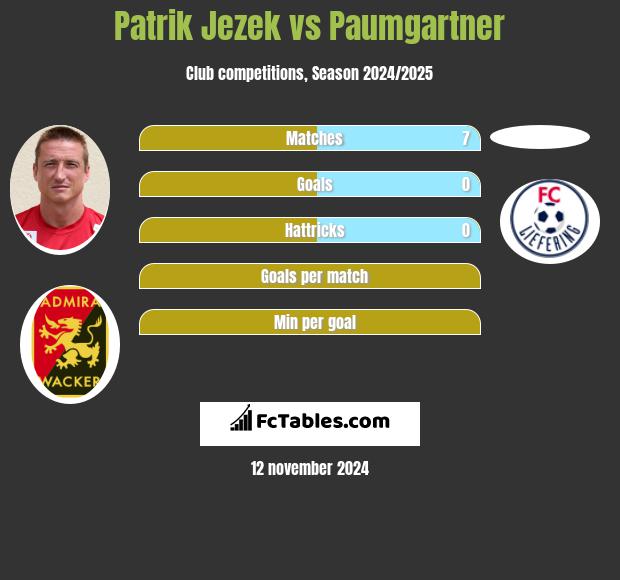 Patrik Jezek vs Paumgartner h2h player stats