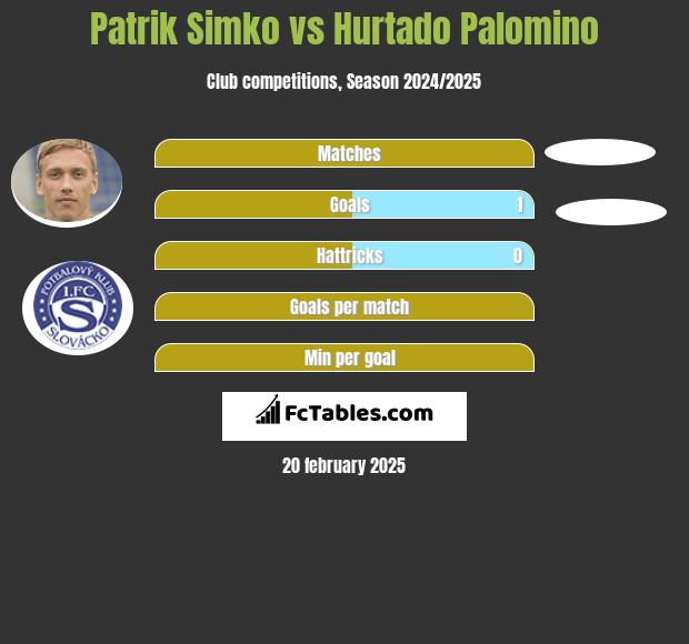 Patrik Simko vs Hurtado Palomino h2h player stats