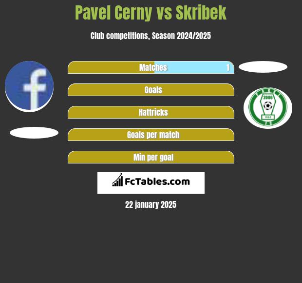 Pavel Cerny vs Skribek h2h player stats