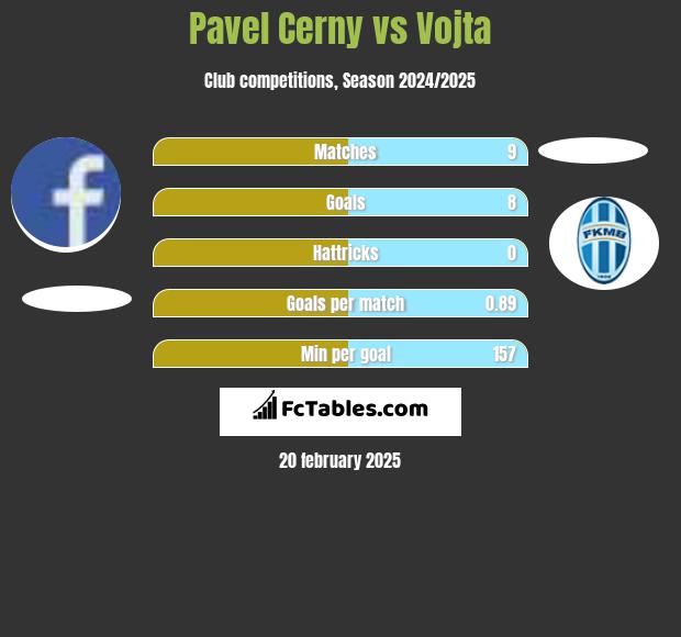 Pavel Cerny vs Vojta h2h player stats