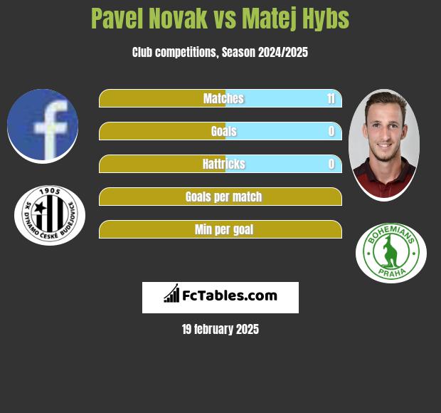 Pavel Novak vs Matej Hybs h2h player stats