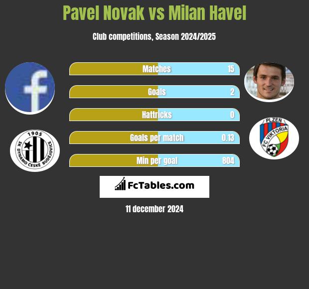 Pavel Novak vs Milan Havel h2h player stats