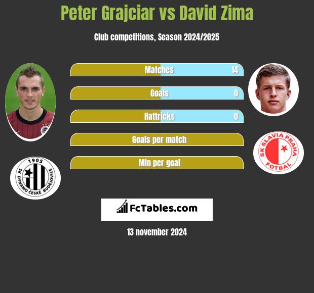 Peter Grajciar vs David Zima h2h player stats