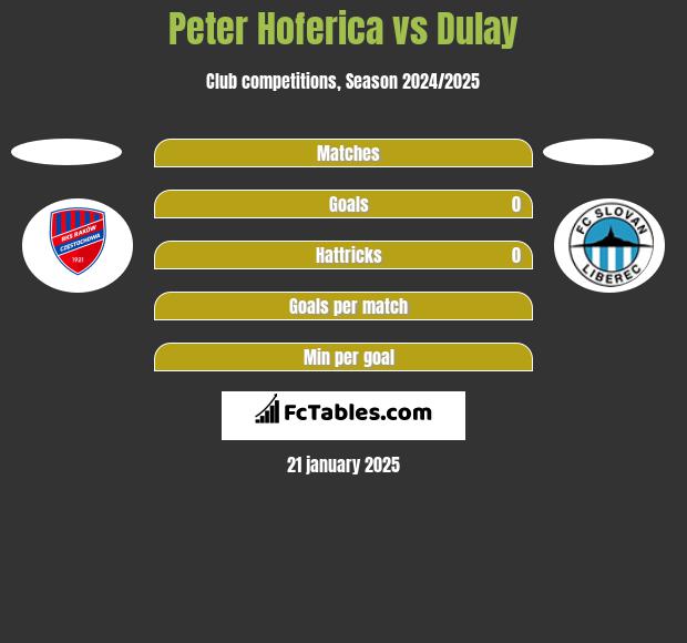 Peter Hoferica vs Dulay h2h player stats