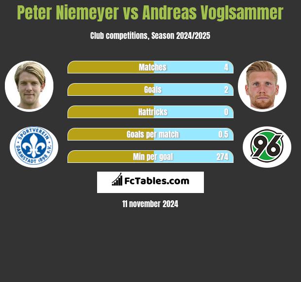 Peter Niemeyer vs Andreas Voglsammer h2h player stats