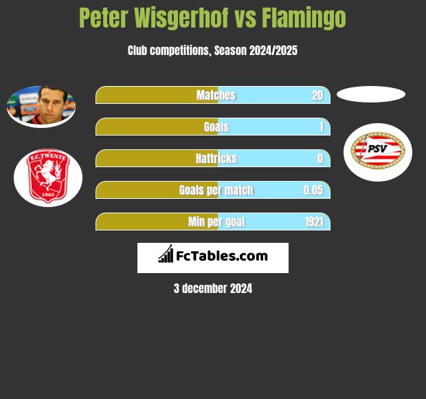 Peter Wisgerhof vs Flamingo h2h player stats