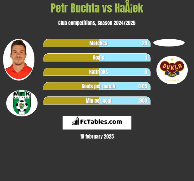 Petr Buchta vs HaÅ¡ek h2h player stats