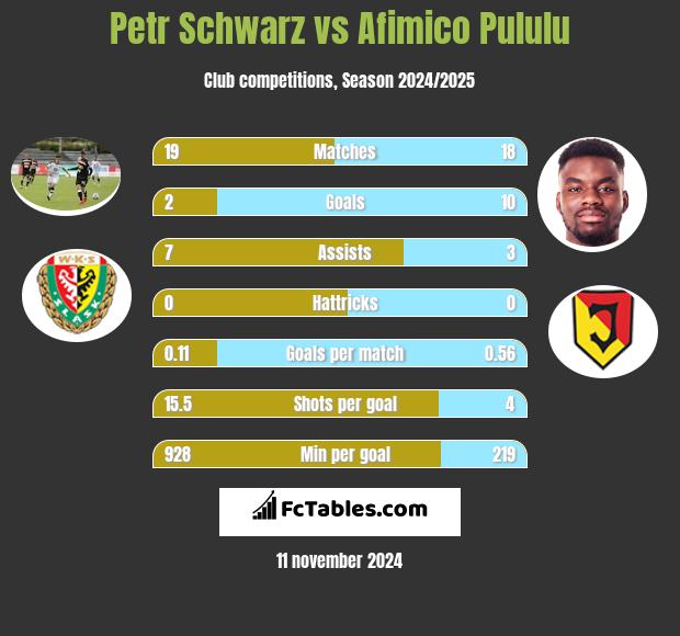 Petr Schwarz vs Afimico Pululu h2h player stats