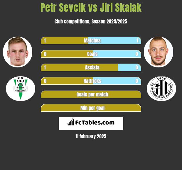 Petr Sevcik vs Jiri Skalak h2h player stats