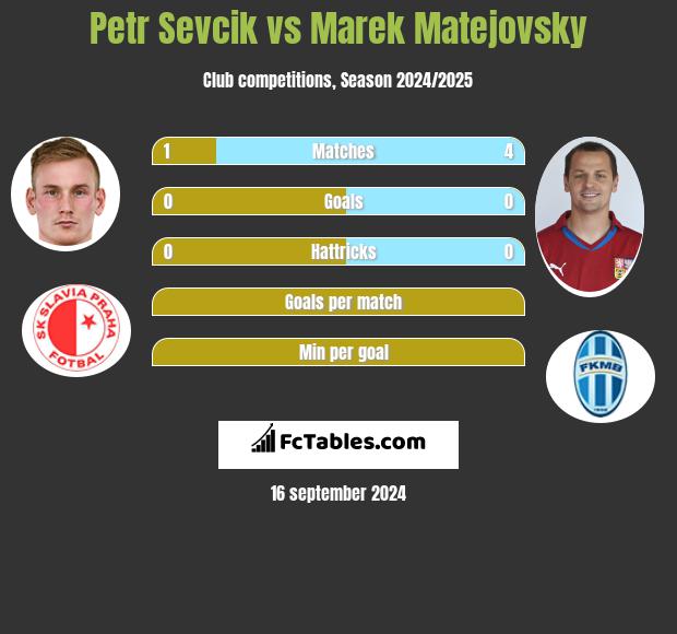 Petr Sevcik vs Marek Matejovsky h2h player stats