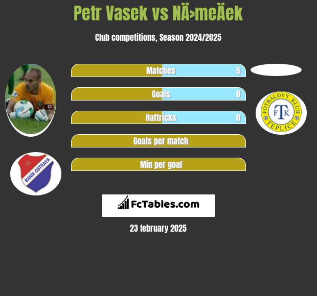 Petr Vasek vs NÄ›meÄek h2h player stats