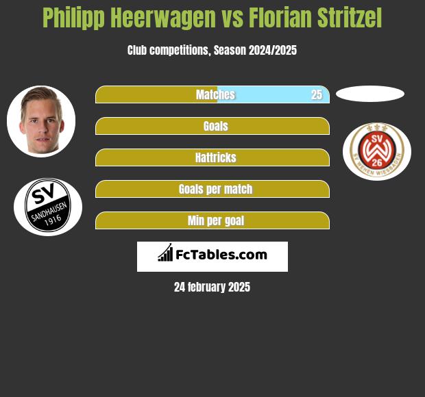 Philipp Heerwagen vs Florian Stritzel h2h player stats