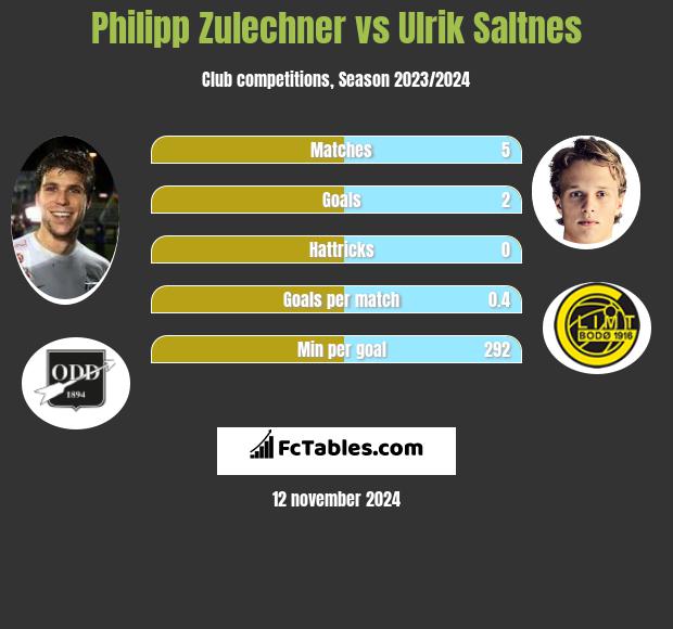 Philipp Zulechner vs Ulrik Saltnes h2h player stats