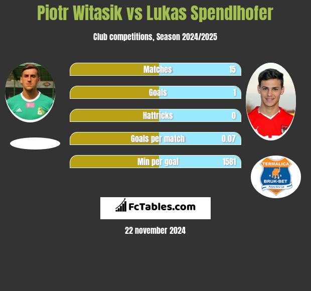 Piotr Witasik vs Lukas Spendlhofer h2h player stats