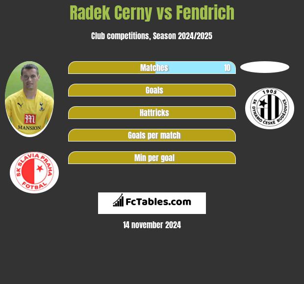 Radek Cerny vs Fendrich h2h player stats