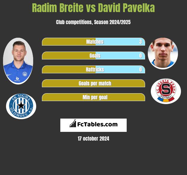 Radim Breite vs David Pavelka h2h player stats