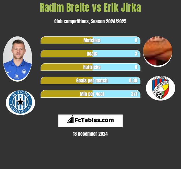 Radim Breite vs Erik Jirka h2h player stats