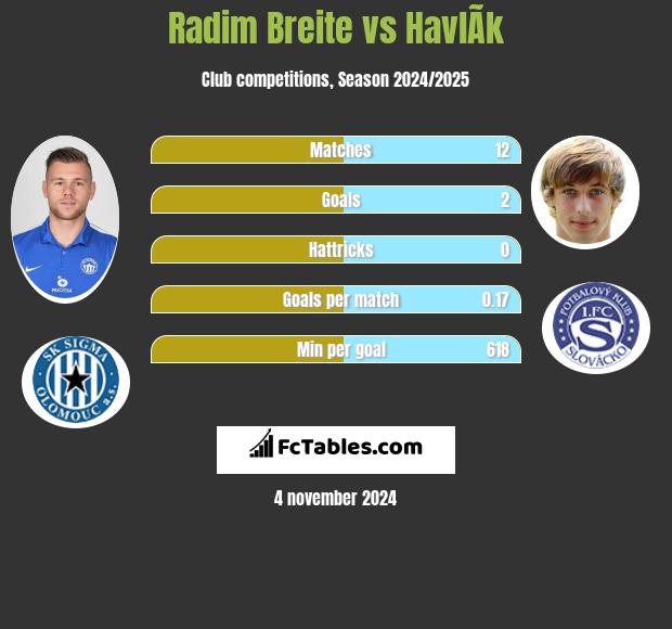 Radim Breite vs HavlÃ­k h2h player stats