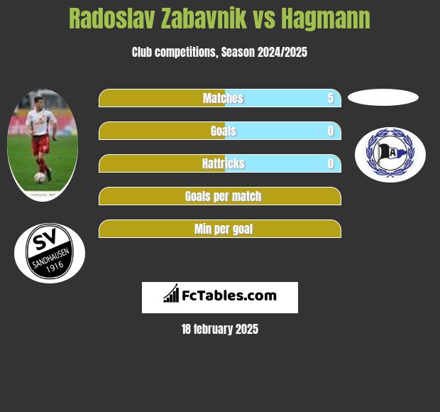 Radoslav Zabavnik vs Hagmann h2h player stats