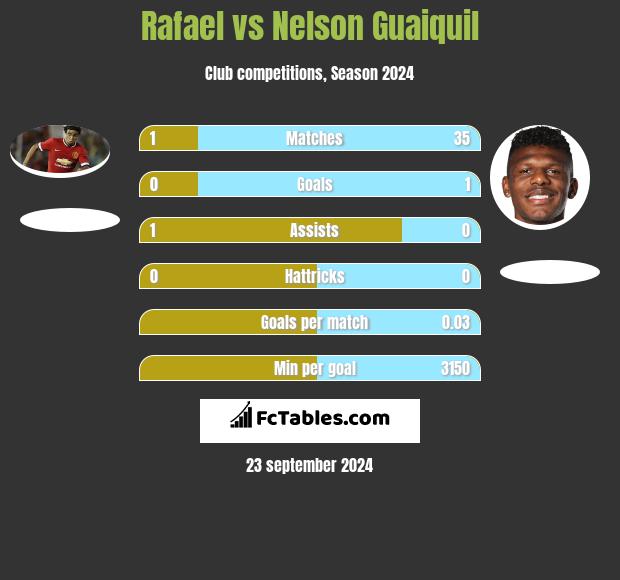 Rafael vs Nelson Guaiquil h2h player stats