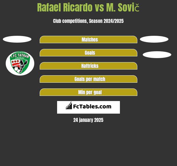 Rafael Ricardo vs M. Sovič h2h player stats